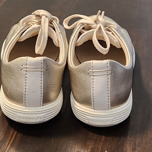 Cole Haan Grand Crosscourt Womens 5.5B Gold Lace Up Casual Sneakers - Picture 12 of 14
